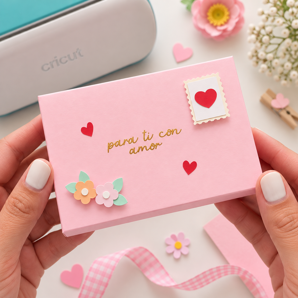 Molde Sobre Postal de Amor San Valentin - 6 Enero 2025